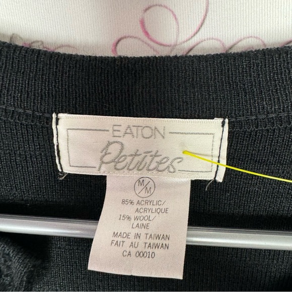 Eaton cardigan black gold buttons luxe blazer style sweater button up luxury - Picture 6 of 6